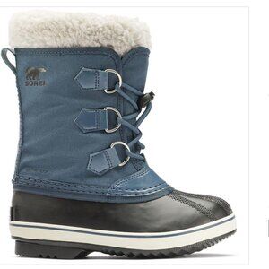 Sorel Boots youth Waterproof Boots Kids sz 4 Navy Winter Snow Boots